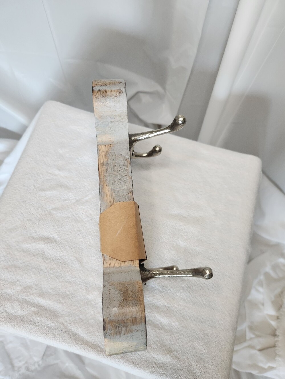Bone-Shaped Wooden Wall Key Holder | Rustic Pet Lover Entryway Organizer | Farmh - Picture 3 of 5